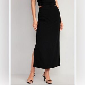 Old Navy Black Satin Women's Skirt